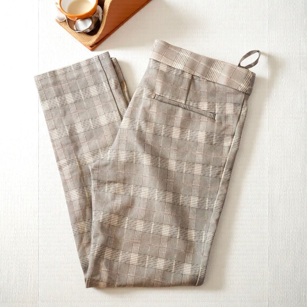 Amanda & Chelsea Plaid Capri Pants Sz 4 – Stretch Cropped Workwear - Picture 2 of 10